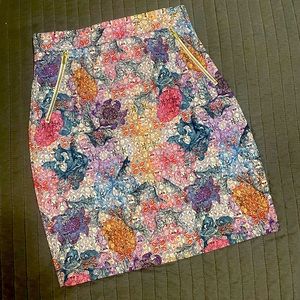 Floral High-Waisted Mini